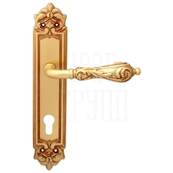 Дверная ручка на планке Melodia 229/229 'Libra' французское золото (cyl)