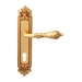 Дверная ручка на планке Melodia 229/229 'Libra', французское золото (cyl)
