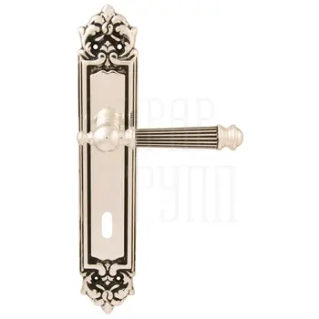 Дверная ручка на планке Melodia 102/229 'Veronica' серебро 925 (cab)