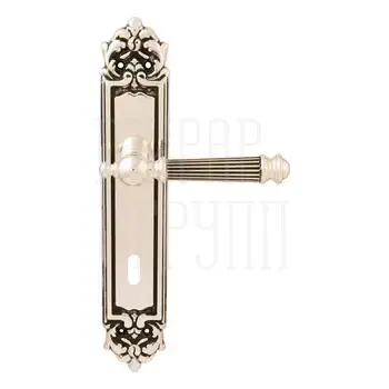 Дверная ручка на планке Melodia 102/229 'Veronica' серебро 925 (key)