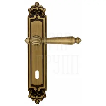 Дверная ручка на планке Melodia 235/229 'Mirella' матовая бронза (key)
