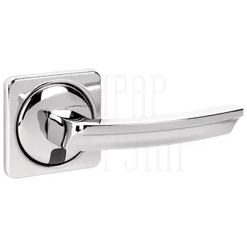 Дверная ручка Fuaro (Фуаро) на квадратной розетке 'MOSAIC' (170 мм) хром