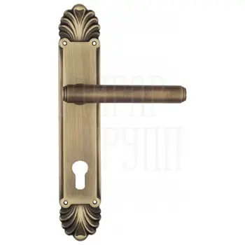 Дверная ручка Venezia 'EXA' на планке PL87 матовая бронза (cyl)