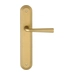 Дверная ручка Extreza 'SANDRO' (Сандро) 332 на планке PL05, матовое золото (pass)
