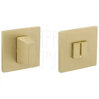 Фиксатор санузловый на тонкой квадратной розетке Tupai 4040 5S Q сатинированная латунь