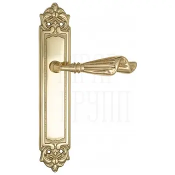 Дверная ручка Venezia 'Opera' на планке PL96 полированная латунь