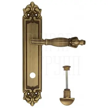 Дверная ручка Venezia 'OLIMPO' на планке PL96 матовая бронза (wc)