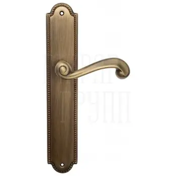 Дверная ручка Venezia 'CARNEVALE' на планке PL98 матовая бронза