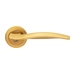 Дверные ручки на розетке Morelli Luxury 'Wave', матовое золото