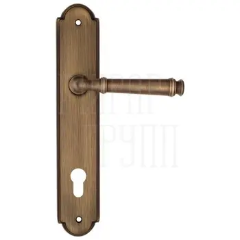 Дверная ручка Fratelli Cattini 'FARFALLA' на планке PL257 матовая бронза (cyl)