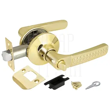 Дверная ручка-защелка Punto (Пунто) DK626 (фик.) золото