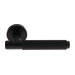 Дверная ручка на круглой розетке Forme 335 'Сity', черный