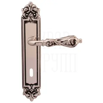 Дверная ручка на планке Melodia 229/229 'Libra' серебро 925 (cab)