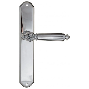 Дверная ручка Fratelli Cattini 'TORCELLO' на планке PL02 полированный хром