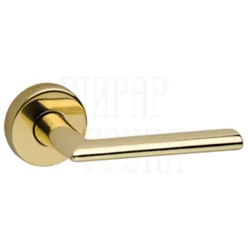 Дверная ручка на круглой розетке Fimet 'Slim' 1063 (273) золото