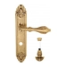 Дверная ручка Venezia "ANAFESTO" на планке PL90, французское золото (wc-4)