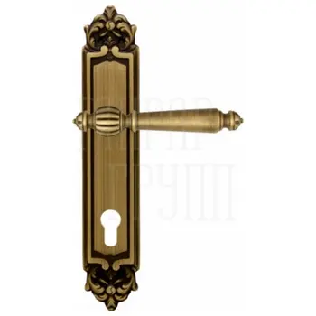 Дверная ручка на планке Melodia 235/229 'Mirella' матовая бронза (cyl)
