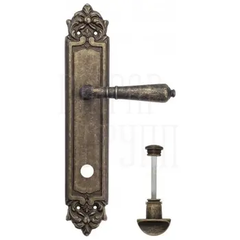 Дверная ручка Venezia 'VIGNOLE' на планке PL96 античная бронза (wc)