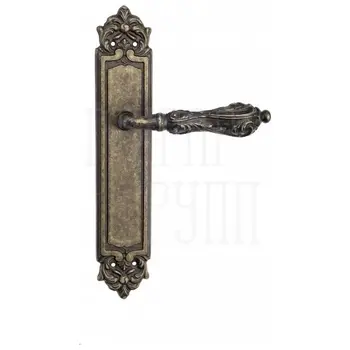 Дверная ручка Venezia 'MONTE CRISTO' на планке PL96 античная бронза