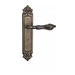 Дверная ручка Venezia "MONTE CRISTO" на планке PL96, античная бронза