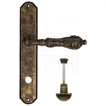 Дверная ручка Venezia 'MONTE CRISTO' на планке PL02 античная бронза (wc)