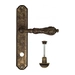 Дверная ручка Venezia "MONTE CRISTO" на планке PL02, античная бронза (wc)