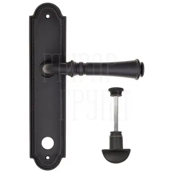 Дверная ручка Fratelli Cattini 'GRACIA' на планке PL248 матовый черный (wc-2)