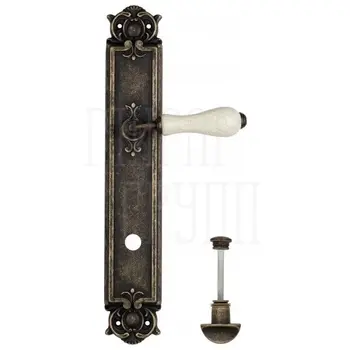 Дверная ручка Venezia 'COLOSSEO' на планке PL97 античная бронза (wc)