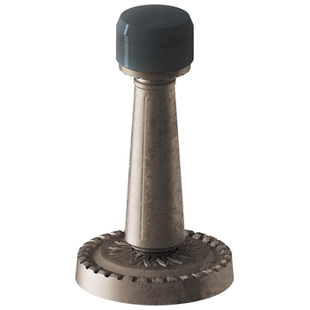 Упор Armadillo (Армадилло) дверной настенный DH033 CL античное серебро