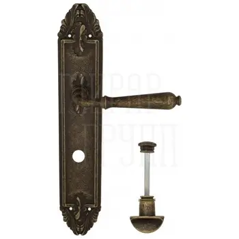 Дверная ручка Venezia 'CLASSIC' на планке PL90 античная бронза (wc)