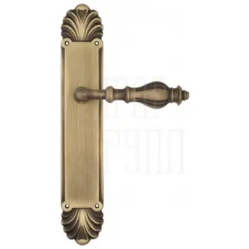 Дверная ручка Venezia 'GIFESTION' на планке PL87 матовая бронза 