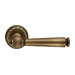 Дверная ручка Extreza 'Annet' (Аннет) 329 на круглой розетке R02, матовая бронза