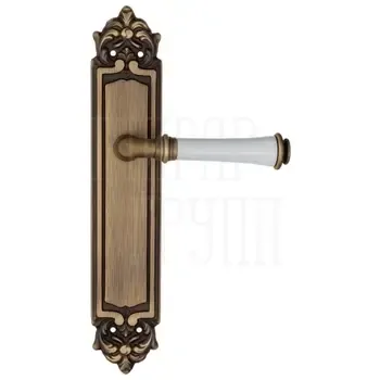 Дверная ручка Fratelli Cattini "GRACIA CERAMICA BIANCO" на планке PL96