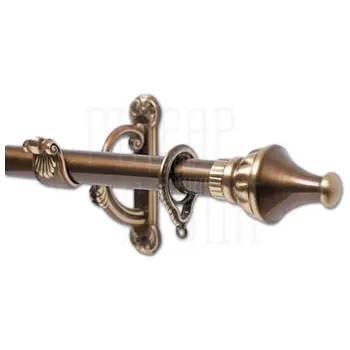 Карниз Mandelli Dominica (комплект) однорядный бронза (30х2500 mm) х 3 кр.