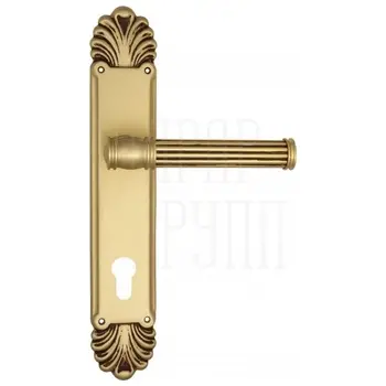 Дверная ручка Venezia 'IMPERO' на планке PL87 французское золото (cyl)