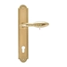 Дверная ручка Extreza "MIREL" (Мирель) 316 на планке PL03, полированное золото (cyl)