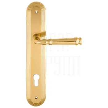 Дверная ручка Extreza 'BONO' (Боно) 328 на планке PL05 полированное золото (cyl)