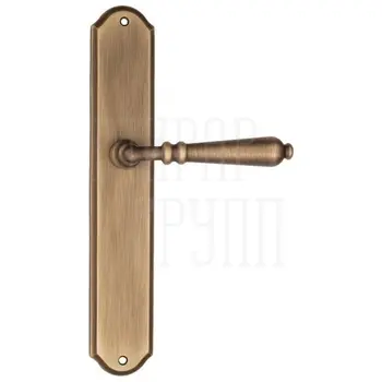 Дверная ручка Fratelli Cattini 'NAPOLI' на планке PL02 матовая бронза