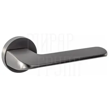 Дверные ручки Renz (Ренц) 'Мерано' INDH 319-06 на круглой розетке матовый черный никель