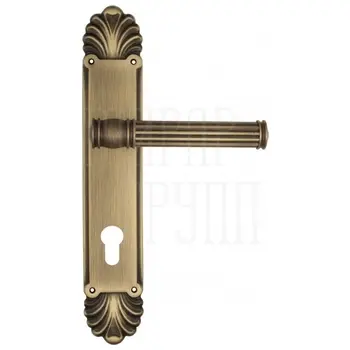 Дверная ручка Venezia 'IMPERO' на планке PL87 матовая бронза (cyl)
