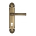 Дверная ручка Venezia "IMPERO" на планке PL87, матовая бронза (cyl)