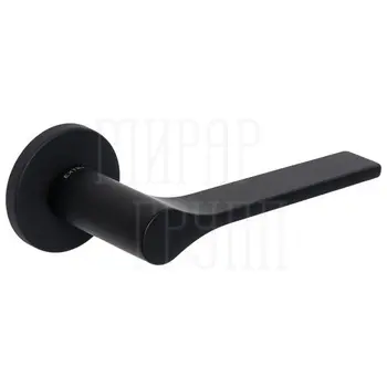 Дверная ручка Extreza Hi-Tech 'LONDA' (Лонда) 131 на розетке R12 черный