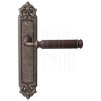Дверная ручка на планке Melodia 290/229 Ranja античное серебро