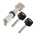 Цилиндровый механизм ключ-вертушка Mul-T-Lock (Светофор) MTL300 115 mm (60+10+45), никель + шестерня