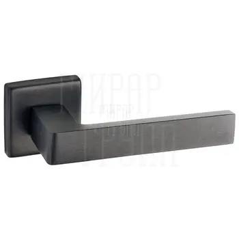 Дверная ручка на розетке Fimet 'Ice' Twin 168 (211B) 50 мм черный Velvet Touch