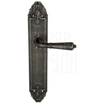 Дверная ручка Venezia 'VIGNOLE' на планке PL90 античное серебро