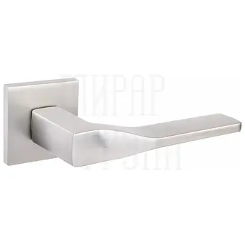 Дверные ручки Renz (Ренц) 'Турин' INDH 324-03 slim на квадратной розетке никель супер матовый