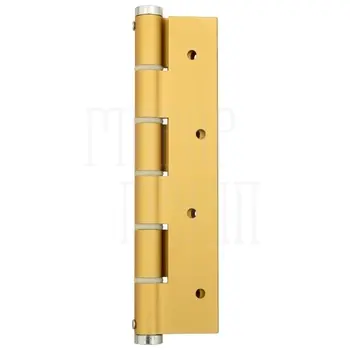 Дверная петля пружинная карточная универсальная Justor 5814 (180 мм, 60 кг на 3) золото