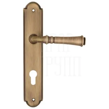 Дверная ручка Fratelli Cattini 'GRACIA' на планке PL257 матовая бронза (cyl)