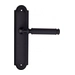 Дверная ручка Fratelli Cattini 'ENCIA' на планке PL248 , матовый черный
